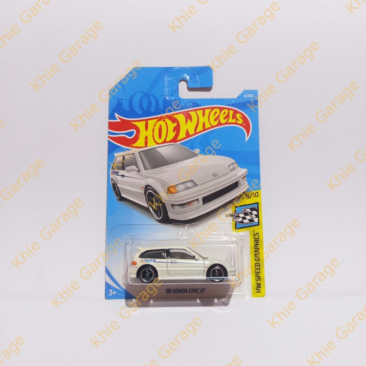 HotWheels Hot Wheels 90 Honda Civic EF Putih Super Treasure Hunt THS STH Greddy Nouva Jdm White 2019