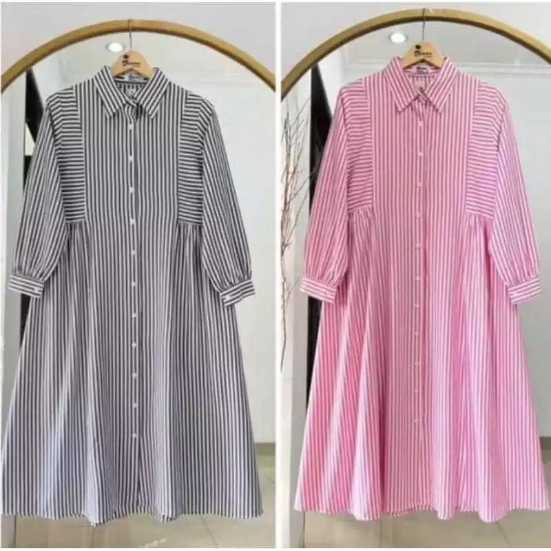 TUNIK MOTIF SALUR BAHAN KATUN RAYON PREMIUM // ATASAN WANITA TERBARU // TUNIK JUMBO