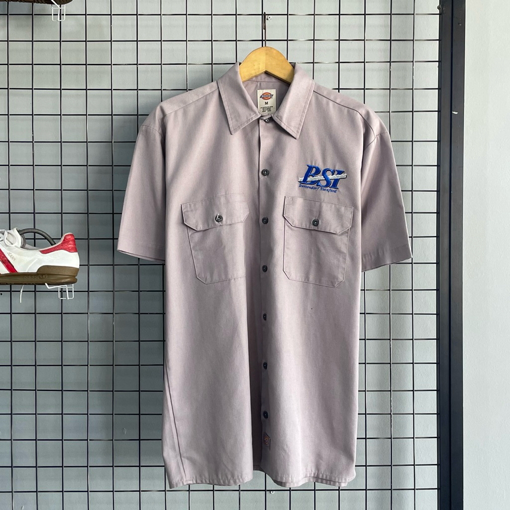 Dickies Workshirt Double Pocket in Grey / Kemeja Dickies