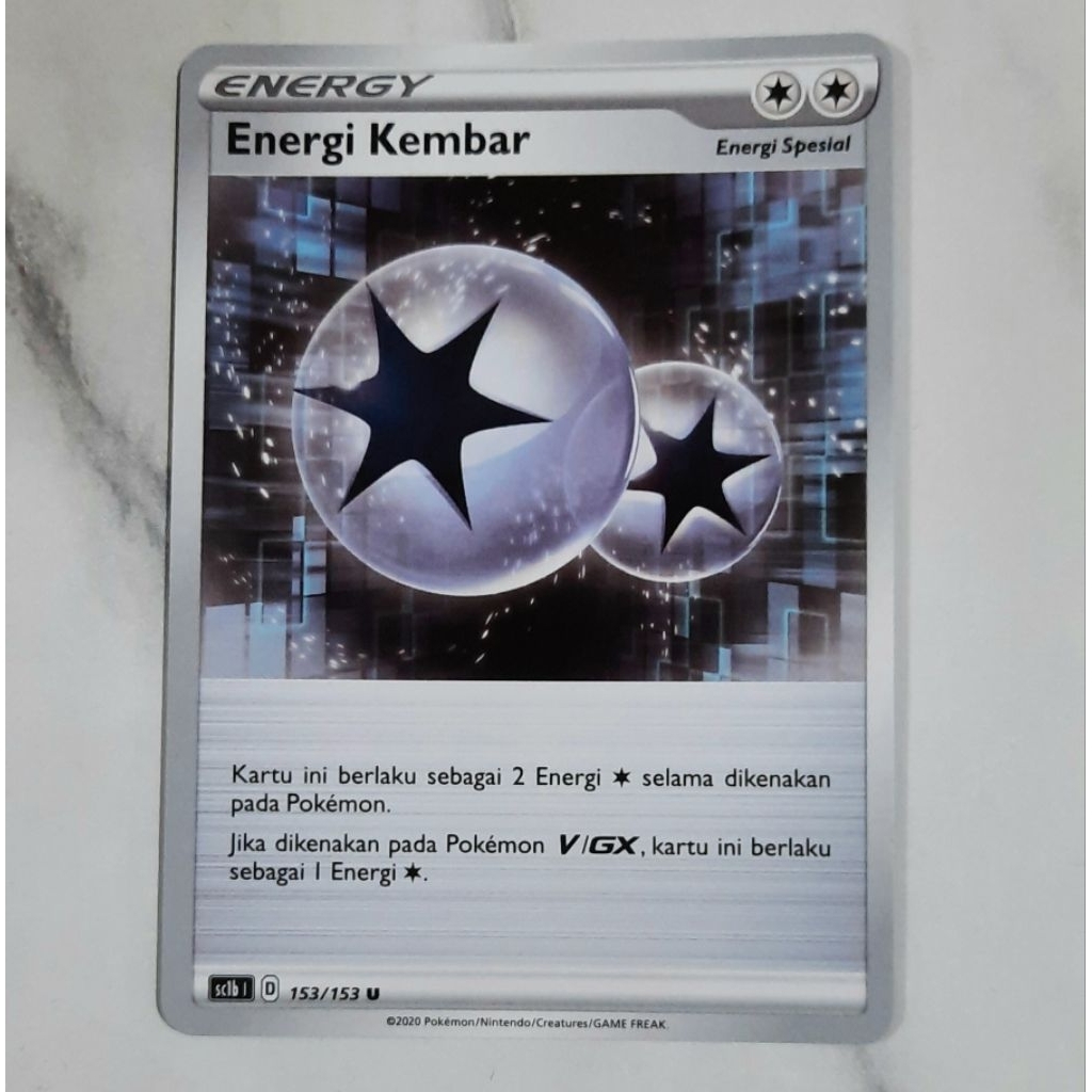 Kartu Pokemon Energi Kembar Sc1b Energy bahasa indo tcg