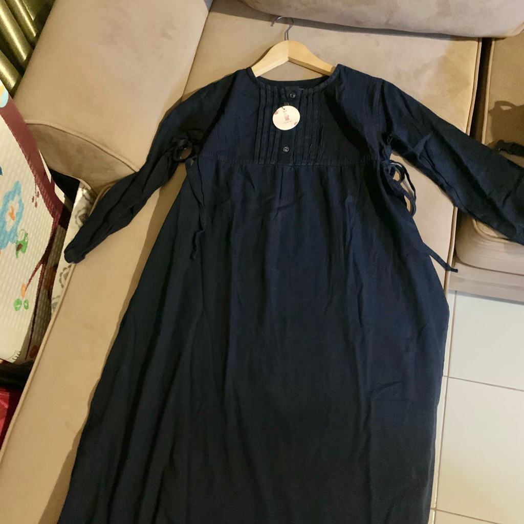 Gamis Jeans Anak Remaja - Dress Jeans Anak Remaja Tali samping