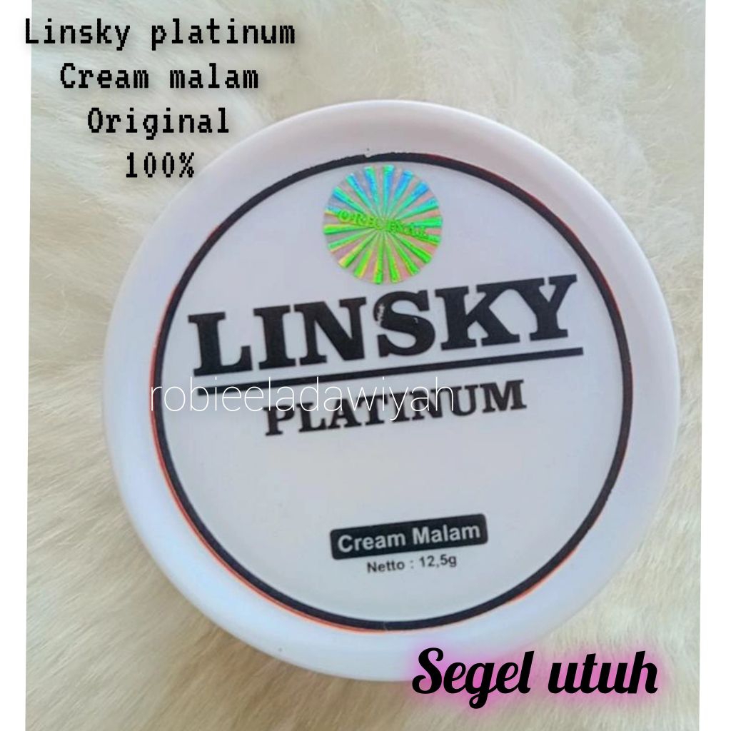 Linsky platinum cream malam