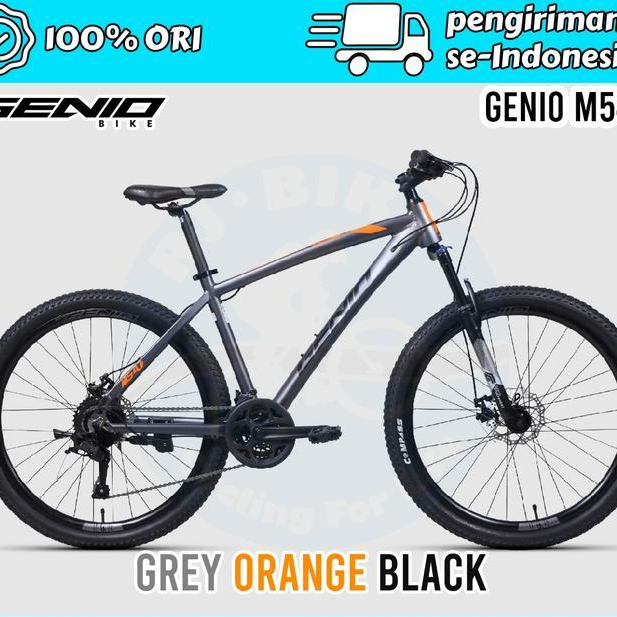 Sepeda gunung mtb 27.5 inch alloy genio by united bike 24 speed bisa buat dewasa dan anak remaja sni