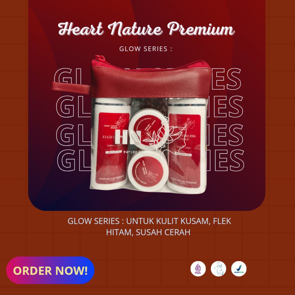 Eceran Heart Nature Premium Skincare Glow Series Acne Series HEART NATURE PREMIUM