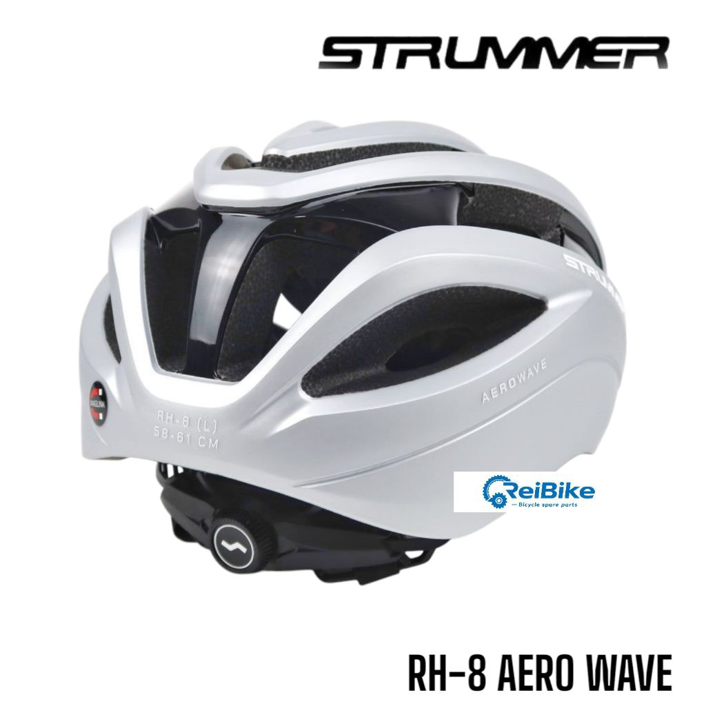 Helmet helm sepeda strummer RH-8 aero wave size Large 58 - 61 cm