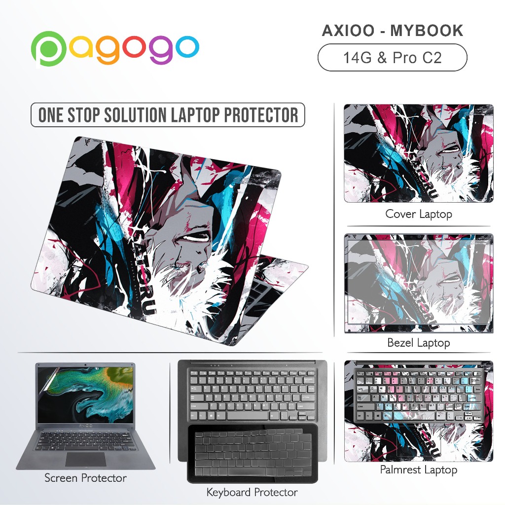 Precut Garskin Laptop Stiker Skin Keyboard Protector Screen Guard Compatible with Axioo Mybook Pro C