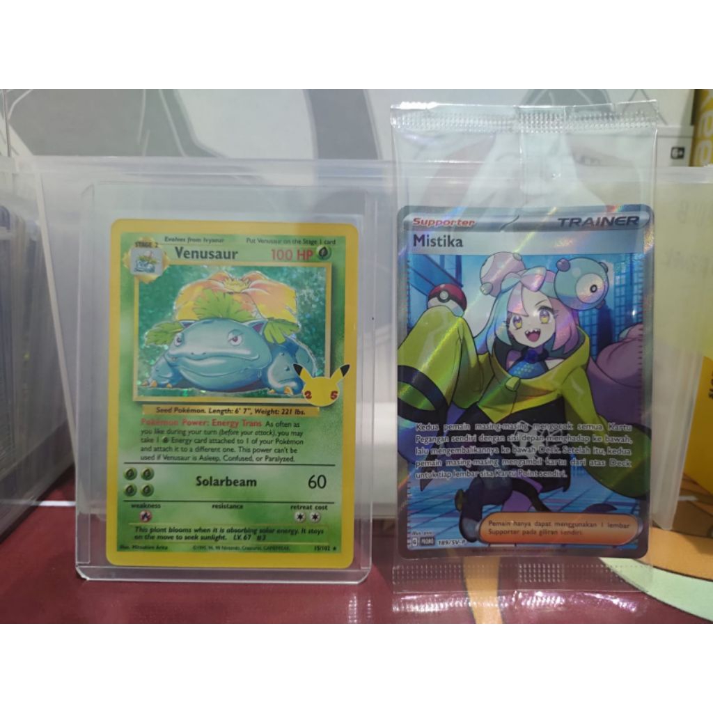 Pokemon Mistika Promo IND & Venusaur Celebrations ENG