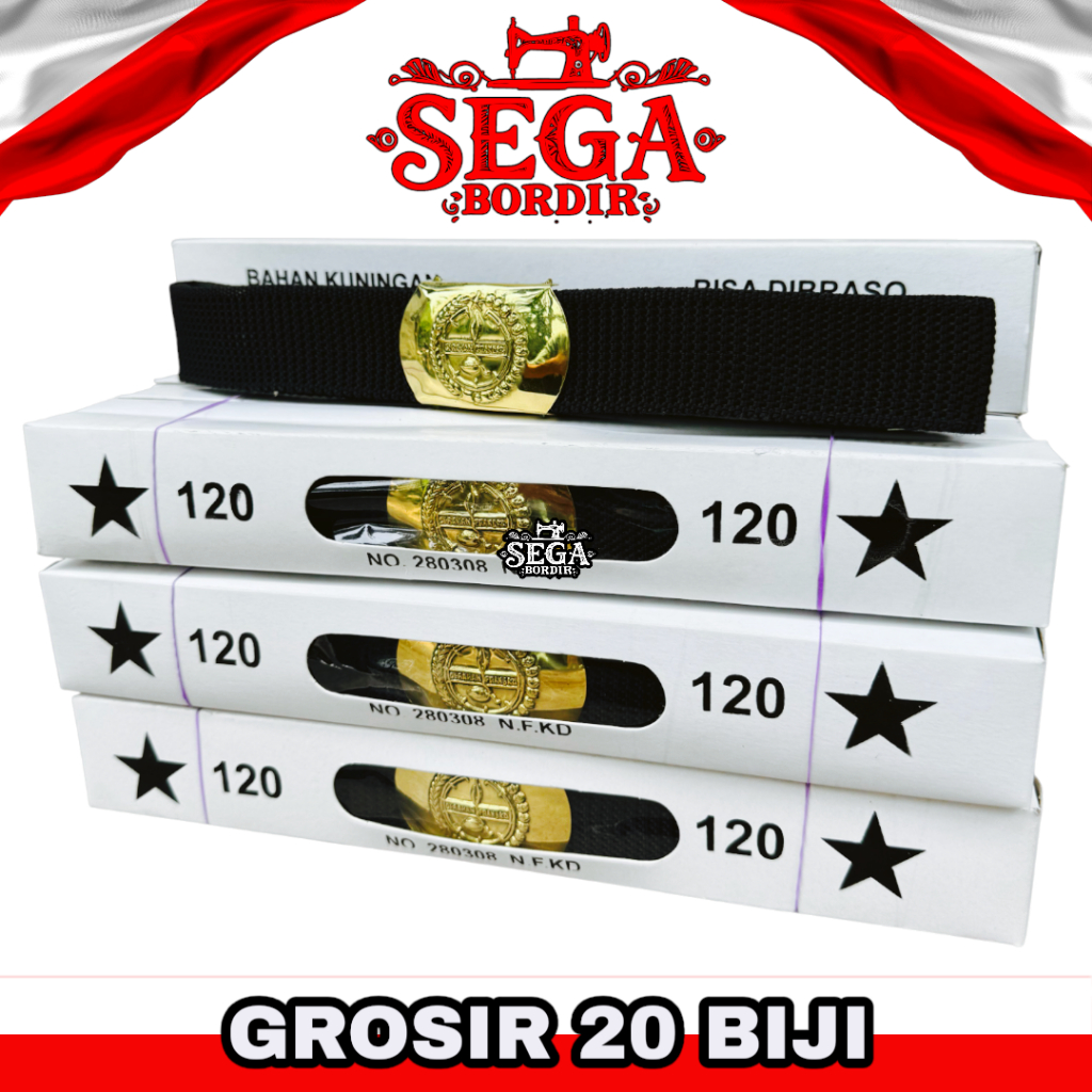 Grosir (20pcs) sabuk pembina pramuka | ikat pinggang pembina pramuka