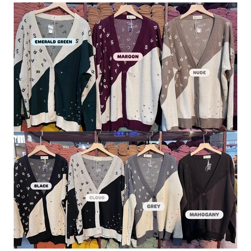 FANCY MONOGRAM KNITWEAR BY ARASCARF