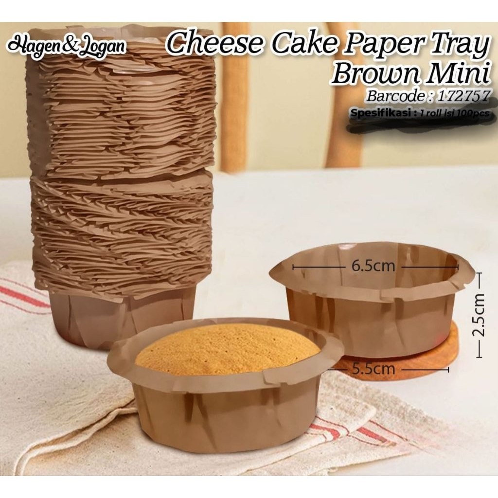 100pcs Paper cup / cup kertas untuk cheese cake, muffin, cupcake