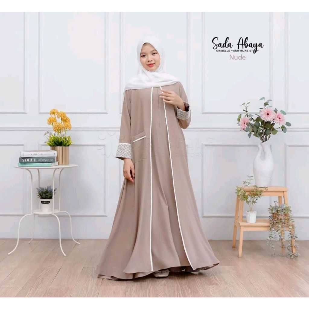 Gamis Anak Perempuan Muslimah Terbaru Usia 8-17 Tahun Baju Abaya Anak Tanggung Imna Dress Maxi