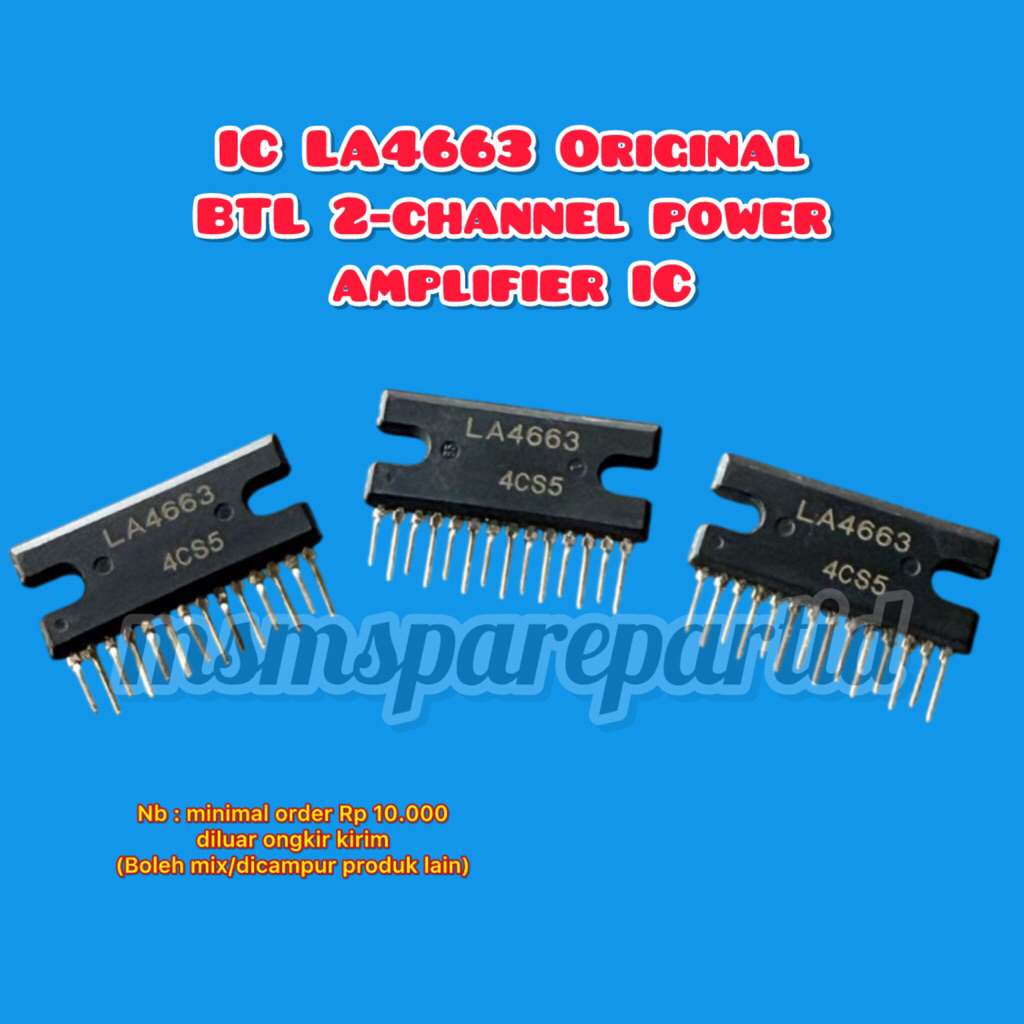 IC LA4663 Original BTL 2-channel power amplifier IC