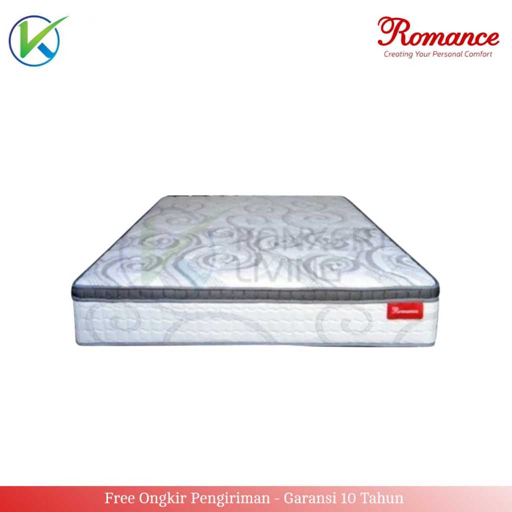 Romance Springbed Boston Plush Top Tebal 28cm Garansi 10 Tahun FREE Bantal - Kasur Saja