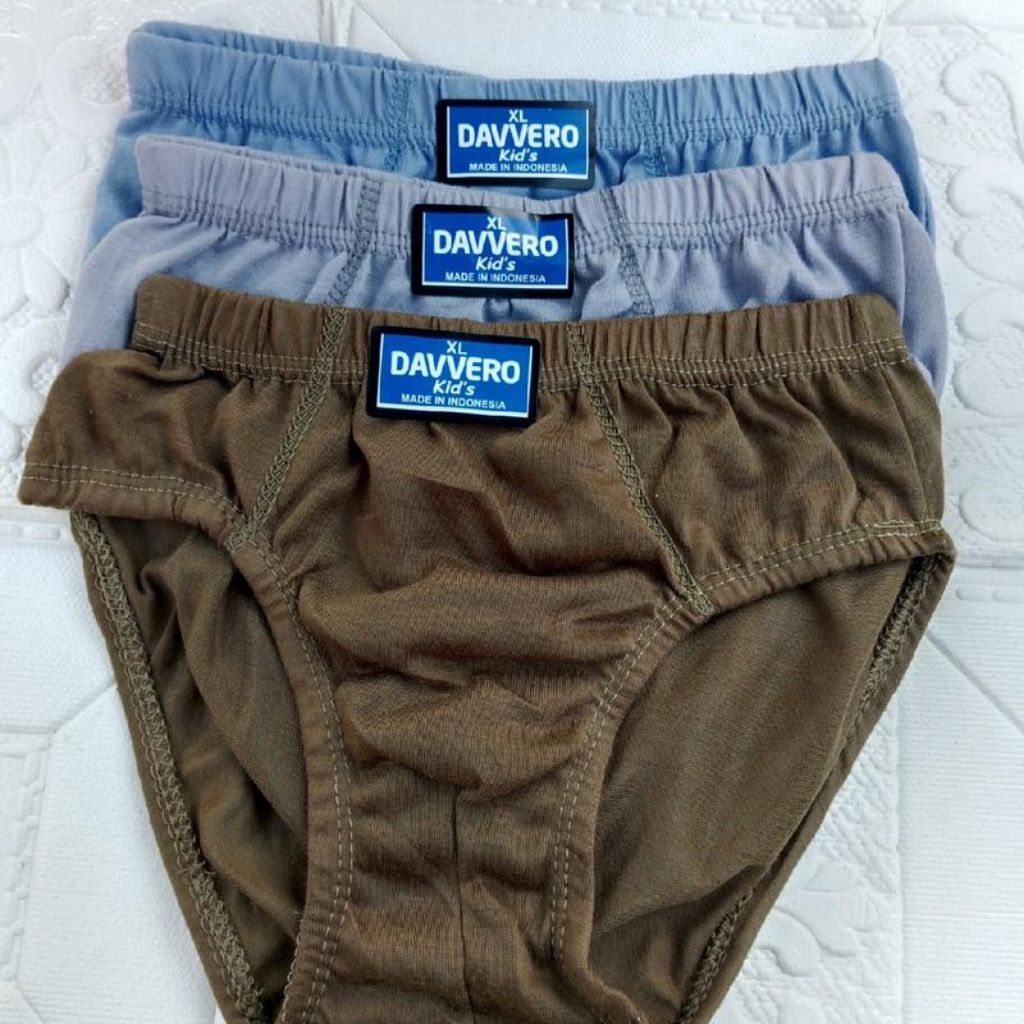 6/12PCS CD COWOK, Sempak anak cowok davero bahan cotton Size  M/L/XL/XXL