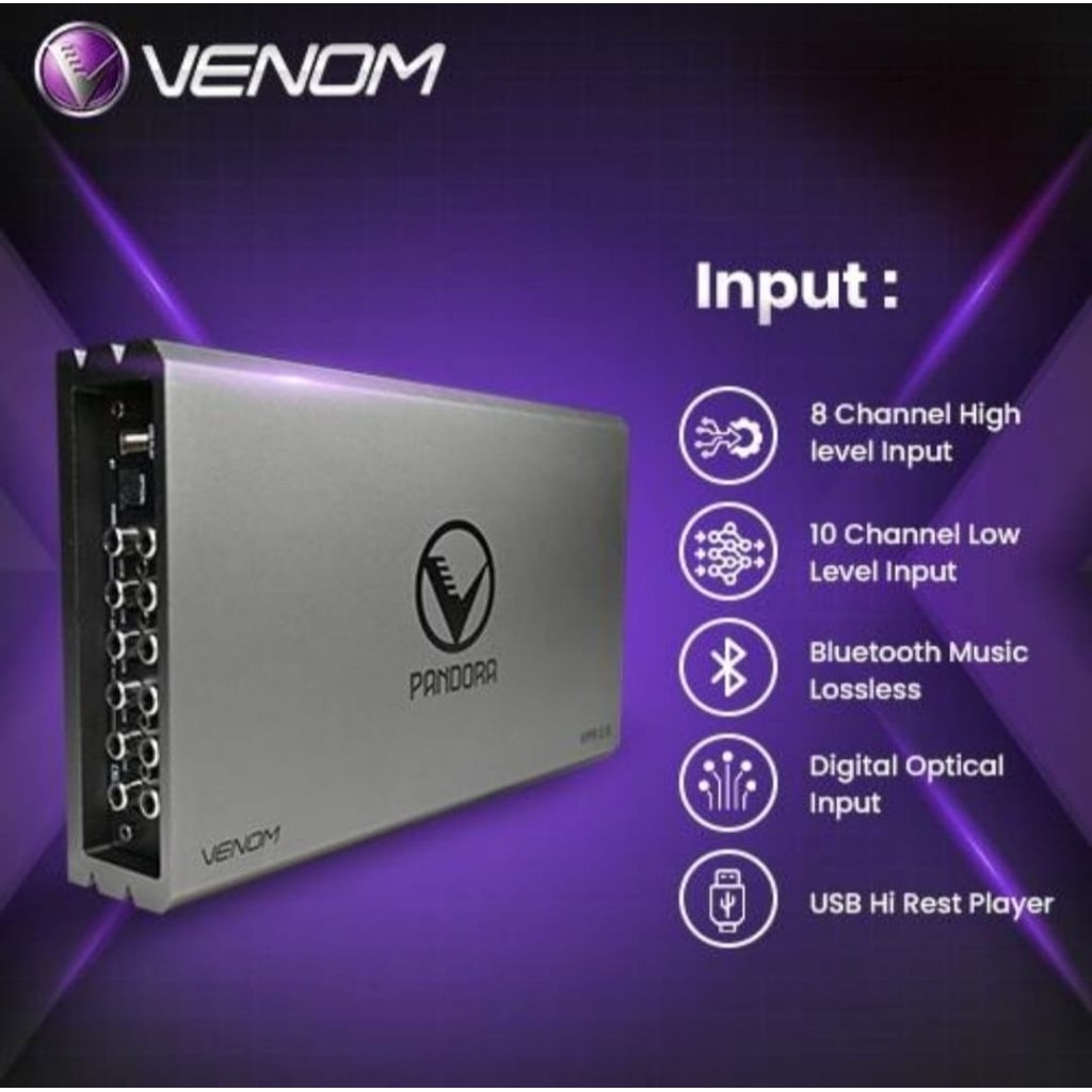 VENOM PROCESSOR DSP VPR 2.8 CAR AUDIO MOBIL free soket pnp