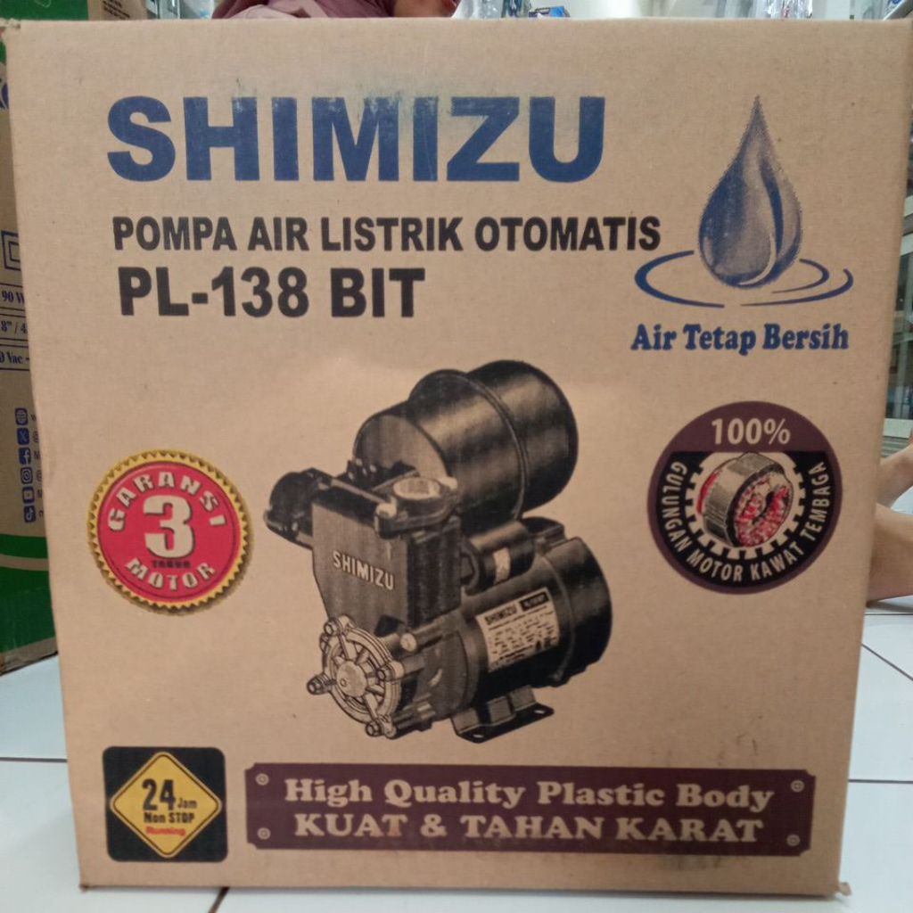 SHIMIZU POMPA AIR PL 138BIT WATER PUMP/PL138BIT/PL138 BIT/PL 138 BIT/PL-138BIT/PL-138 BIT/POMPA SUMU