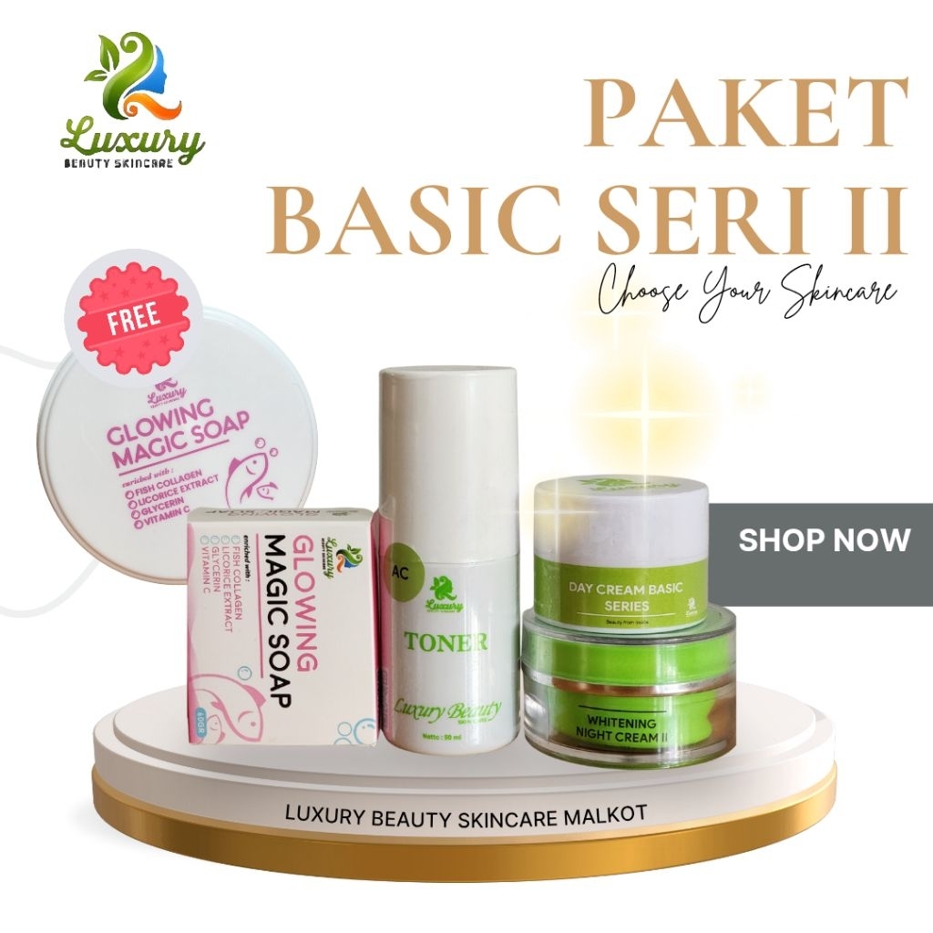 LUXURY BEAUTY SKINCARE | PAKET BASIC MIX NIGHT SERI II / SERI 2