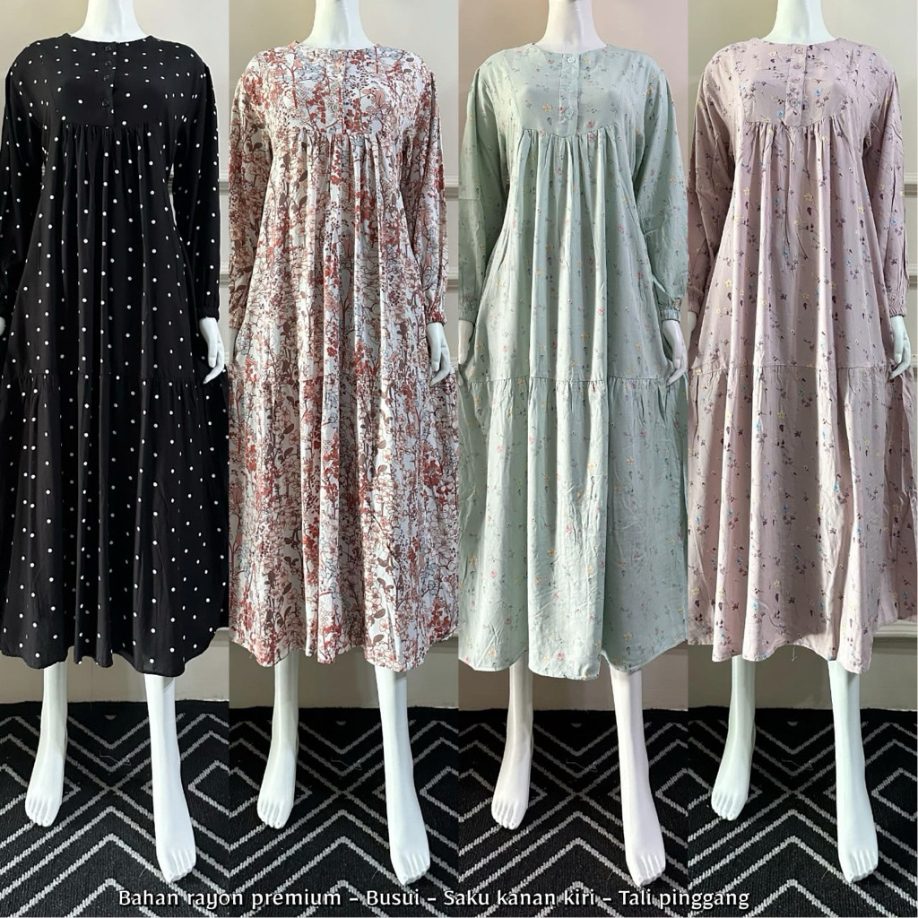 Miura Dress Rayon Viscose Premium