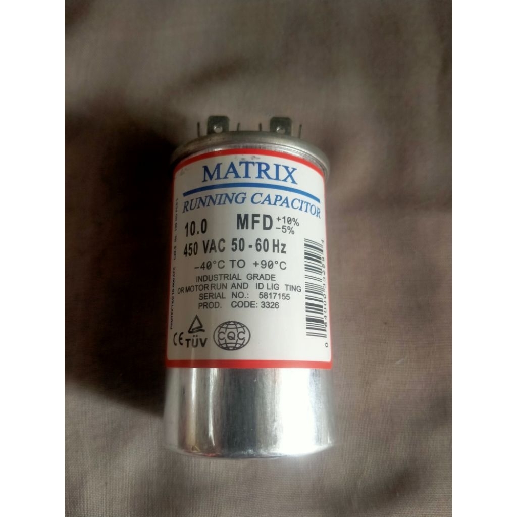 Kapasitor AC Daikin 10Uf Berkualitas