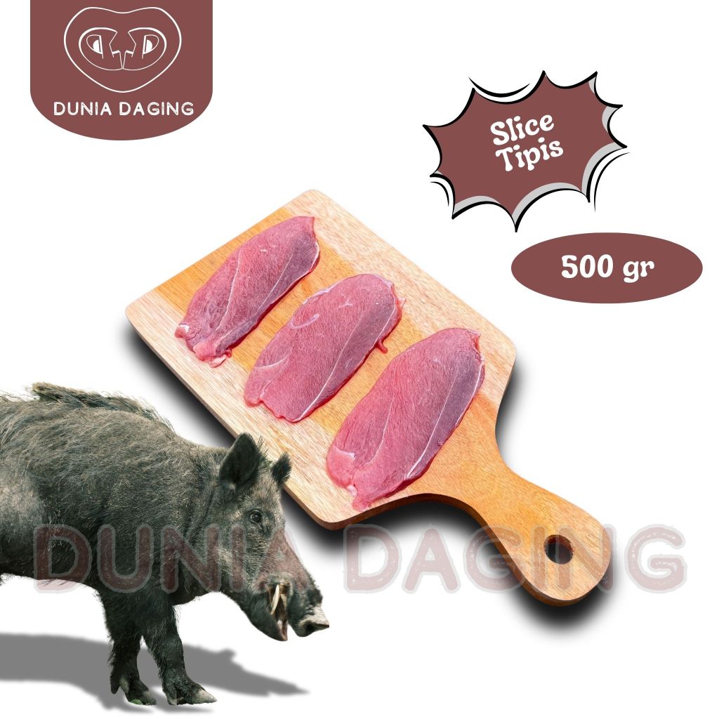 Daging Babi Hutan - SLICE TIPIS - Daging Celeng - 500 gram