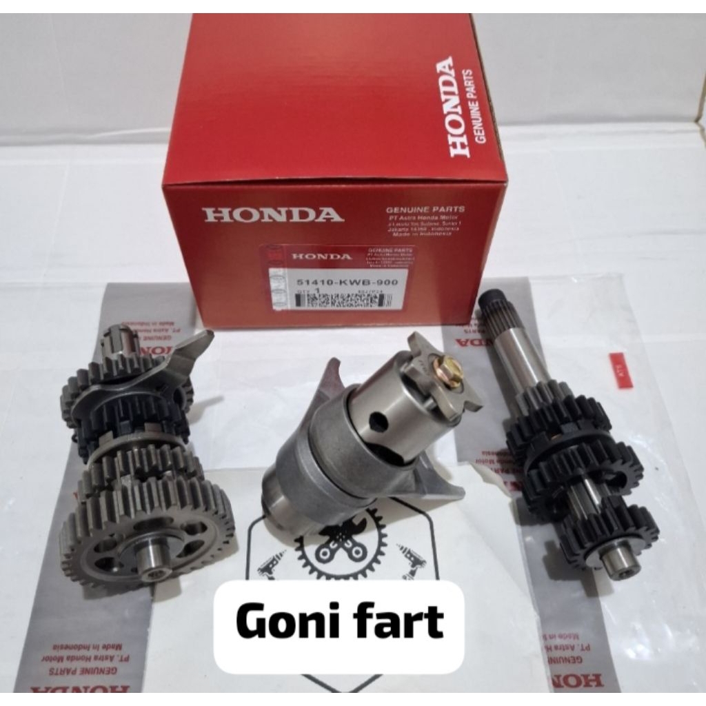 gigi rasio KWB ples drum shaft garpu capit udang Honda Blade 110 Revo absolut 110 Revo fi injeksi or
