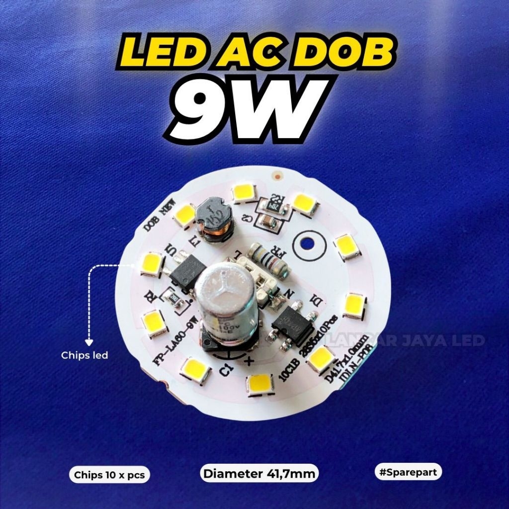 PCB LED AC DOB 9W ~Lancar Jaya Led~
