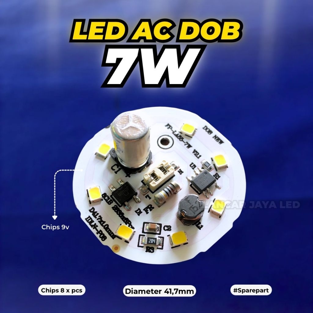 PCB LED AC DOB 7 WATT -BESAR-