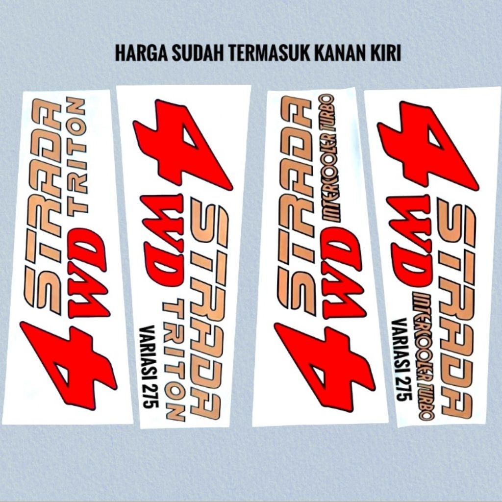 stiker Mitsubishi Triton / sticker Mitsubishi Triton / Stiker Strada Triton / stiker Mitsubishi Stra