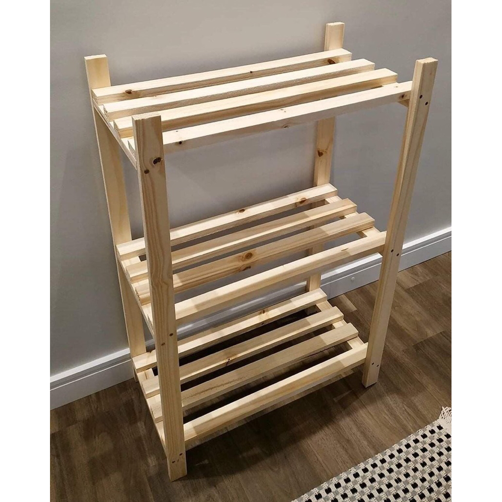 Rak Sepatu Kayu/Rak Baju kayu/Rak Pot kayu/RakSandal Kayu Hiasan minimalis