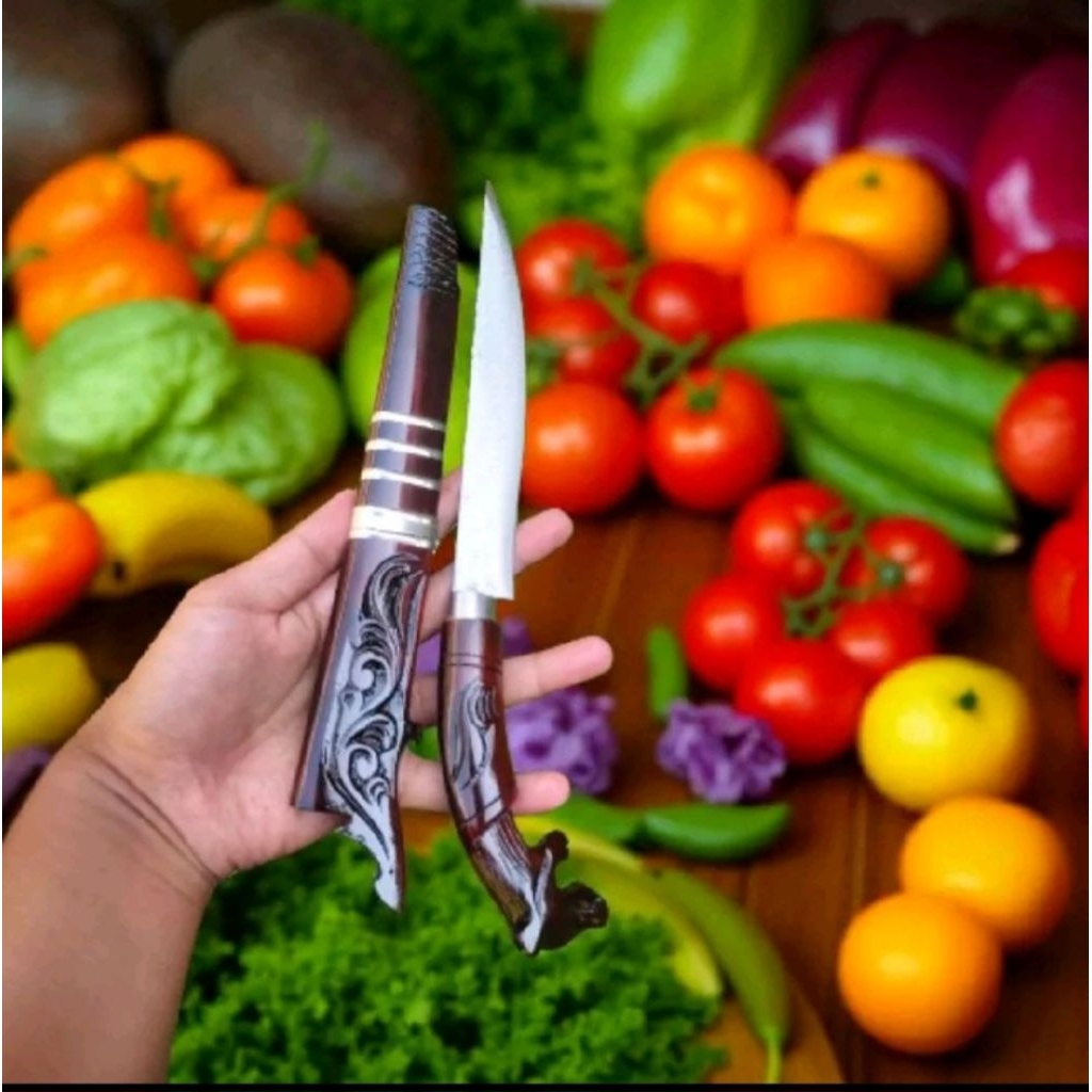 TERMURAH COD terlaku bisa PISAU BADIK UKIR INUL RASAMALA - PISAU PANJANG BAJA STRIP - READY 