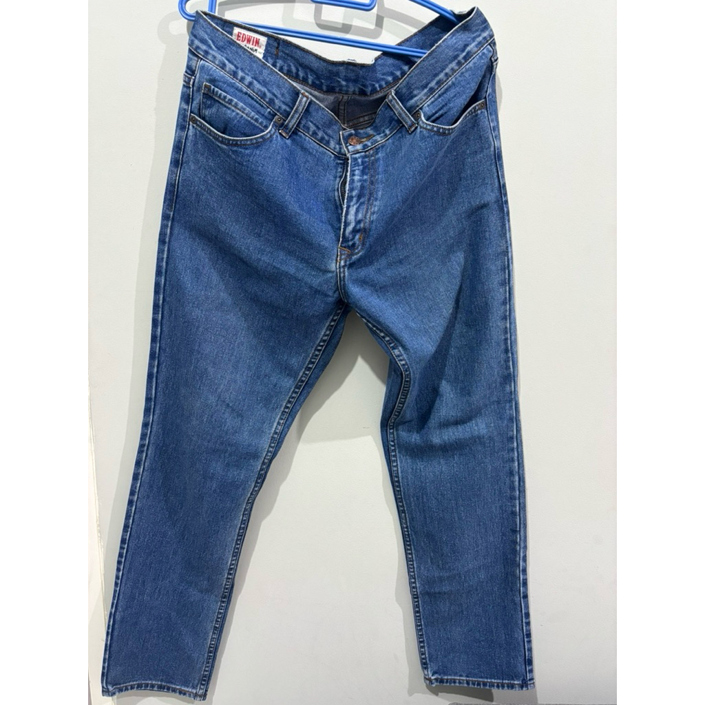 STRAIGHT JEANS PRIA BLUE BRAND EDWIN SIZE 35