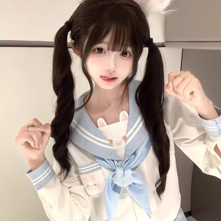 seifuku - seraham sekoah bunny blue pink