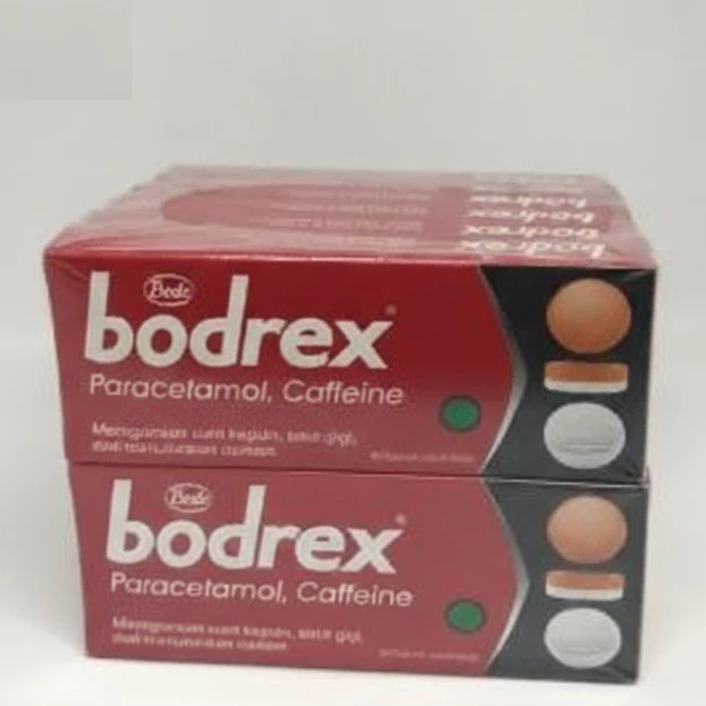 Bodrex 1 Box (12 Pak @2 Blister x 10 Tablet Lapis 2) | Obat Sakit Kepala & Demam