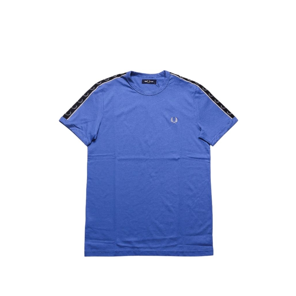 Fred Perry Contrast Tape Ringer T-Shirt Twilight Blue Original