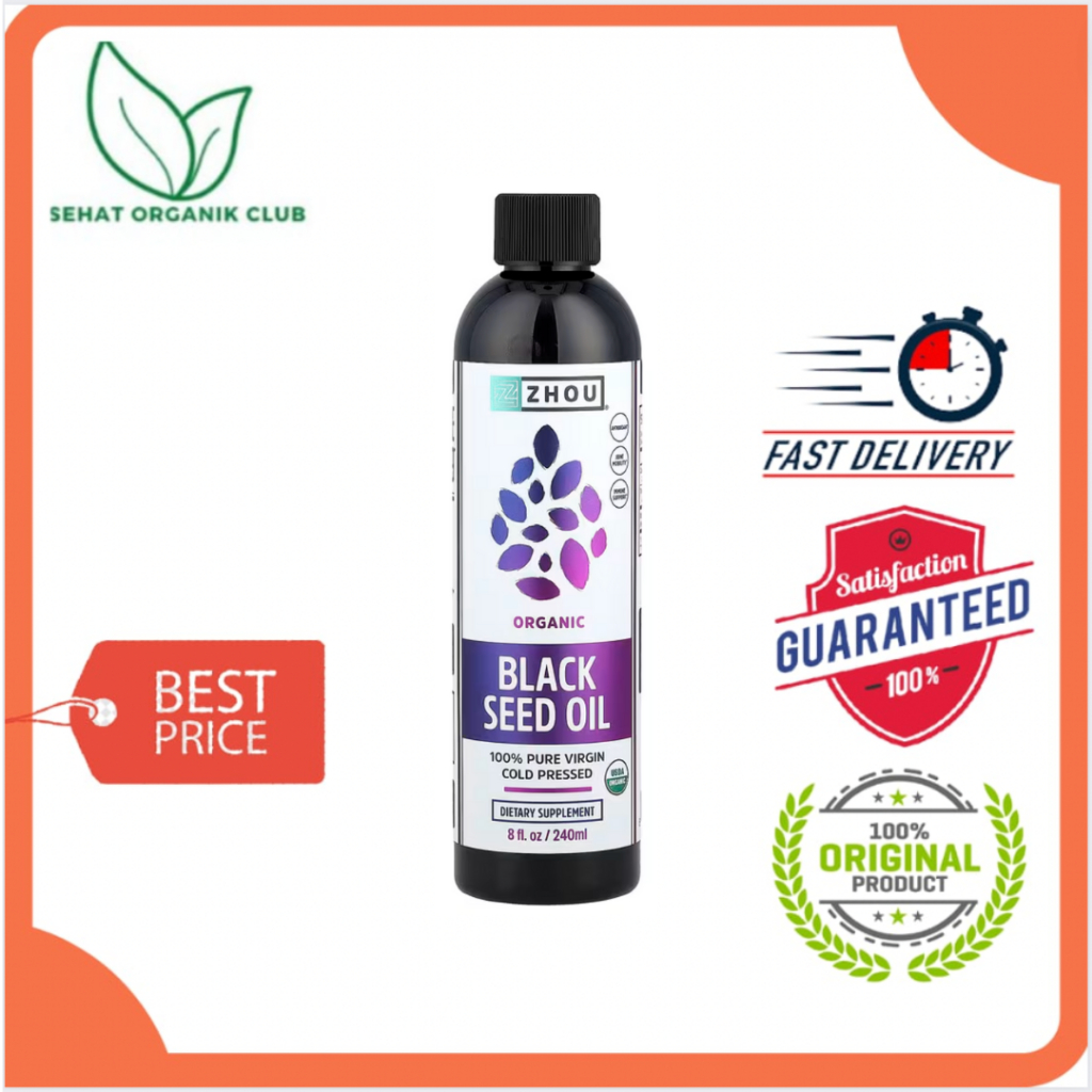 Zhou Nutrition Organic Black Seed Oil Cold Pressed 240 ml