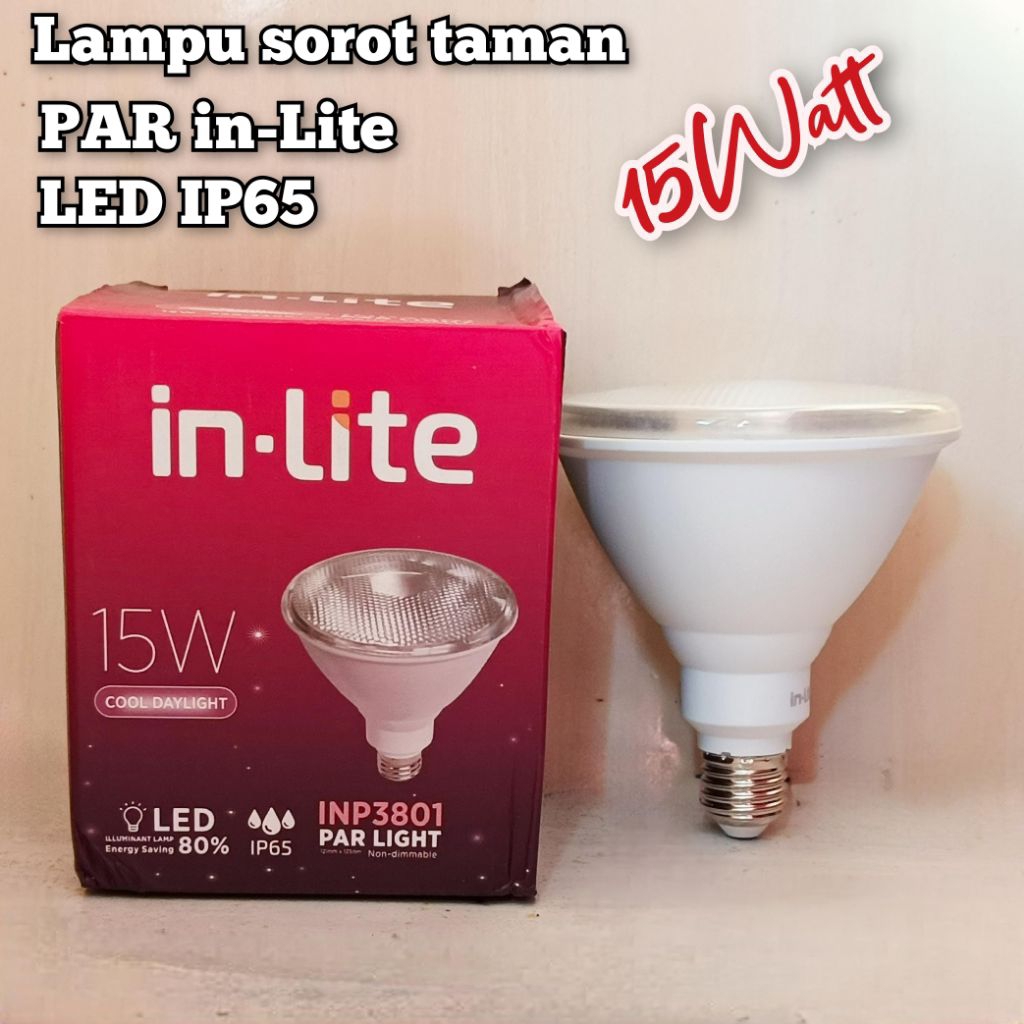 Lampu sorot taman PAR in lite 15Watt LED IP65 sorot taman waterproof