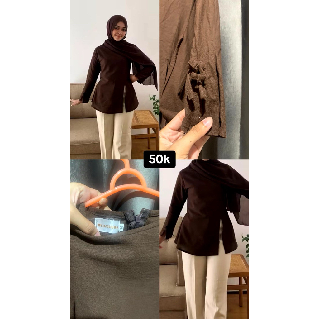 Blouse Coklat Preloved