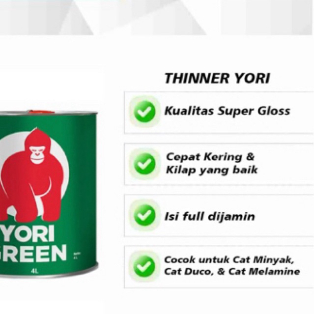 Thinner Yori 0,8 Liter - Thinner Propan Yori