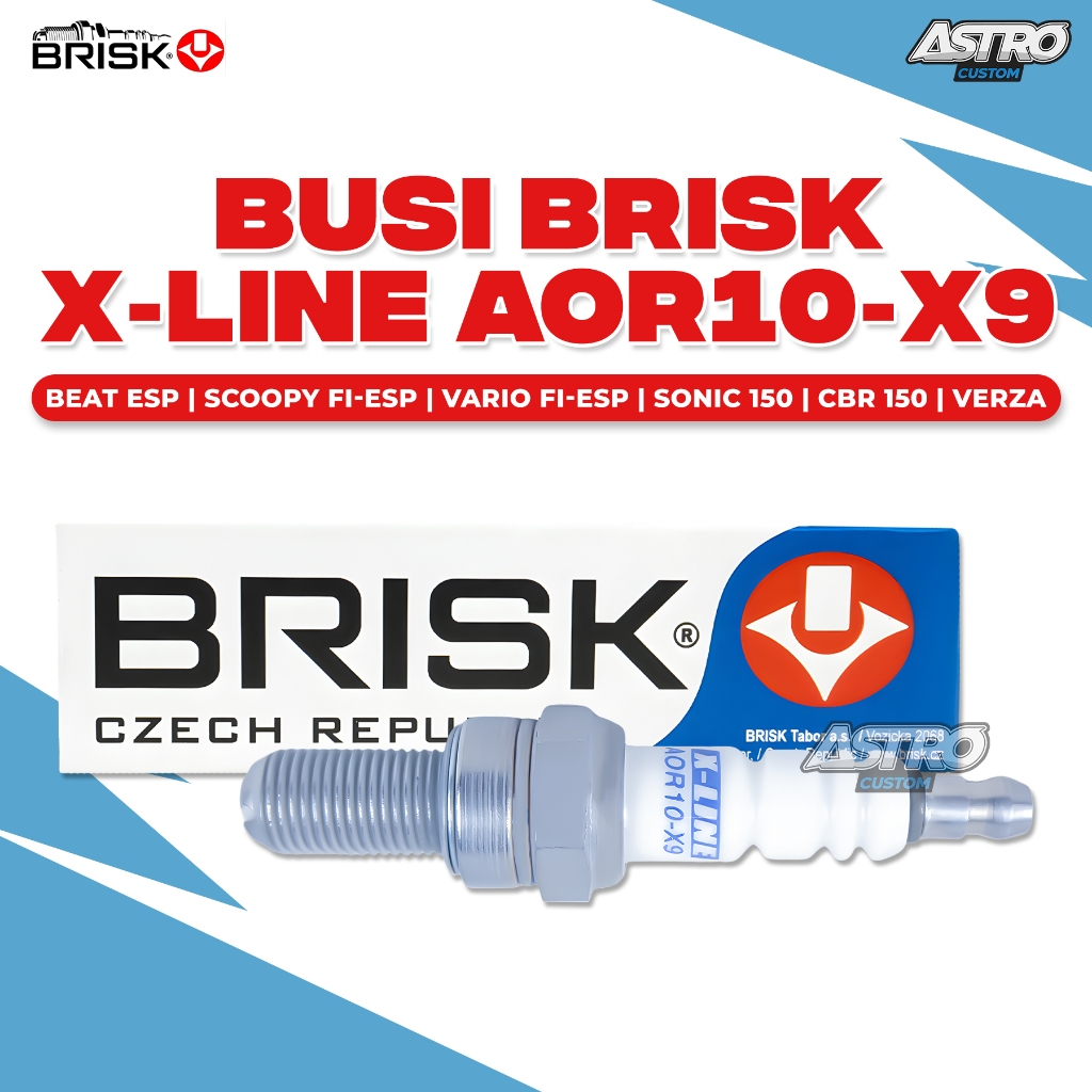 Busi Racing Brisk X-Line Vario 125 150 Beat ESP Scoopy ESP Spacy Varip 110 Mega Pro GTS 125 AOR10-X9