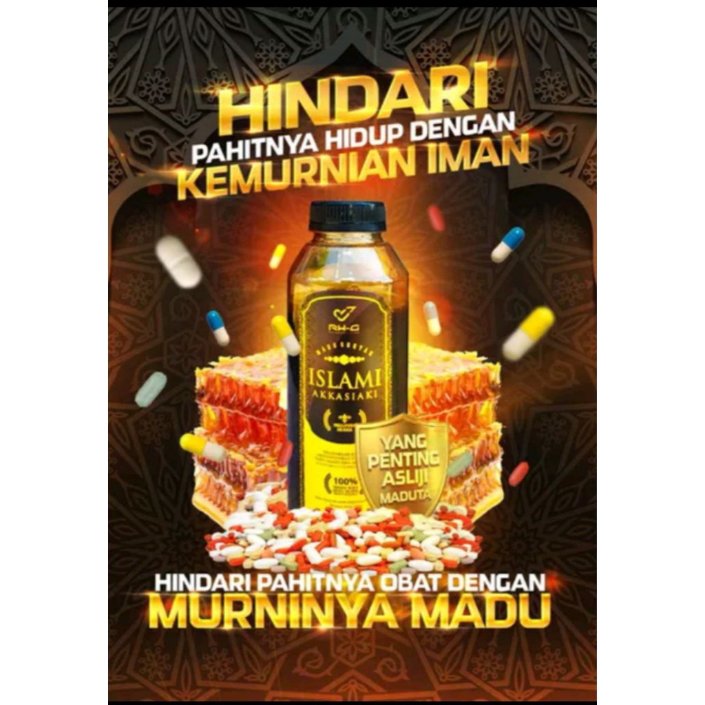Madu Islami Akkasiaki Madu Asli Madu Murni 100% Asli Madu Mellifera isi 250gram