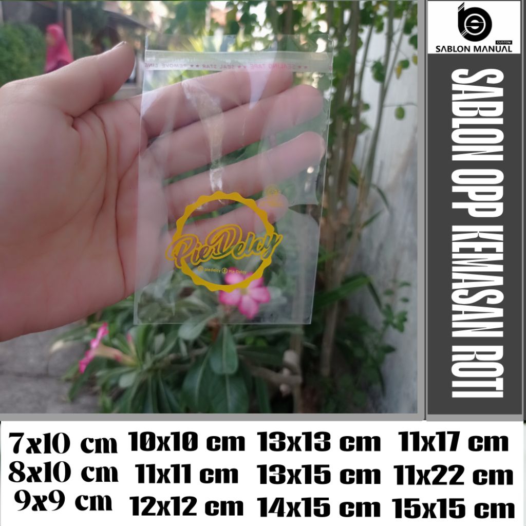SABLON PLASTIK OPP 13X15 CM TEBAL 30MIC