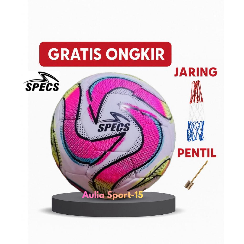 Bola Putsal Specs import premium , free pentil & jaring ,Bola Kaki Putsal ortusseigh
