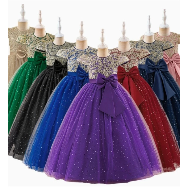 SPP2025-Gaun  natal anak dress natal anak baju natal anak gaun kembang anak dress  kembang anak baju