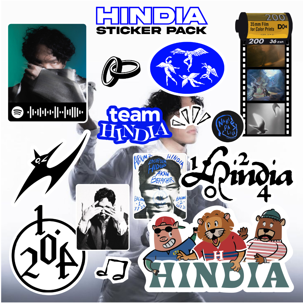 Stiker Hindia Anti Air Sticker Band Hindia