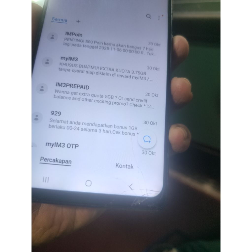 Samsung S10 Lite 8/128 hp cas ori, normal semua, minus lcd kw ada retak dikit
