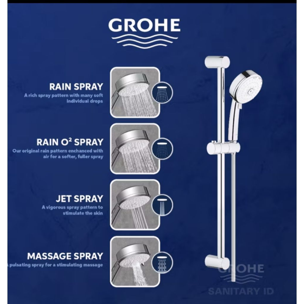 GROHE TEMPESTA COSMOPOLITAN 100 SHOWER RAIL[BARU]