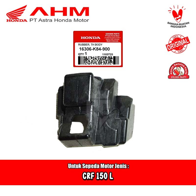 Karet Pelindung Throttle Body Honda CRF150 CRF 150 L Original AHM 16306-K84-900