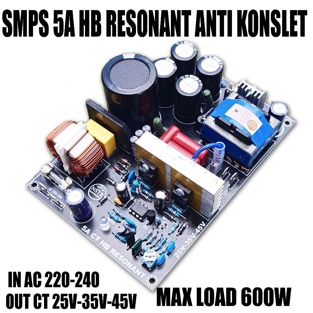 Smps 5A Ct Halbridge Out 25V 35V 45V Anti Konslet