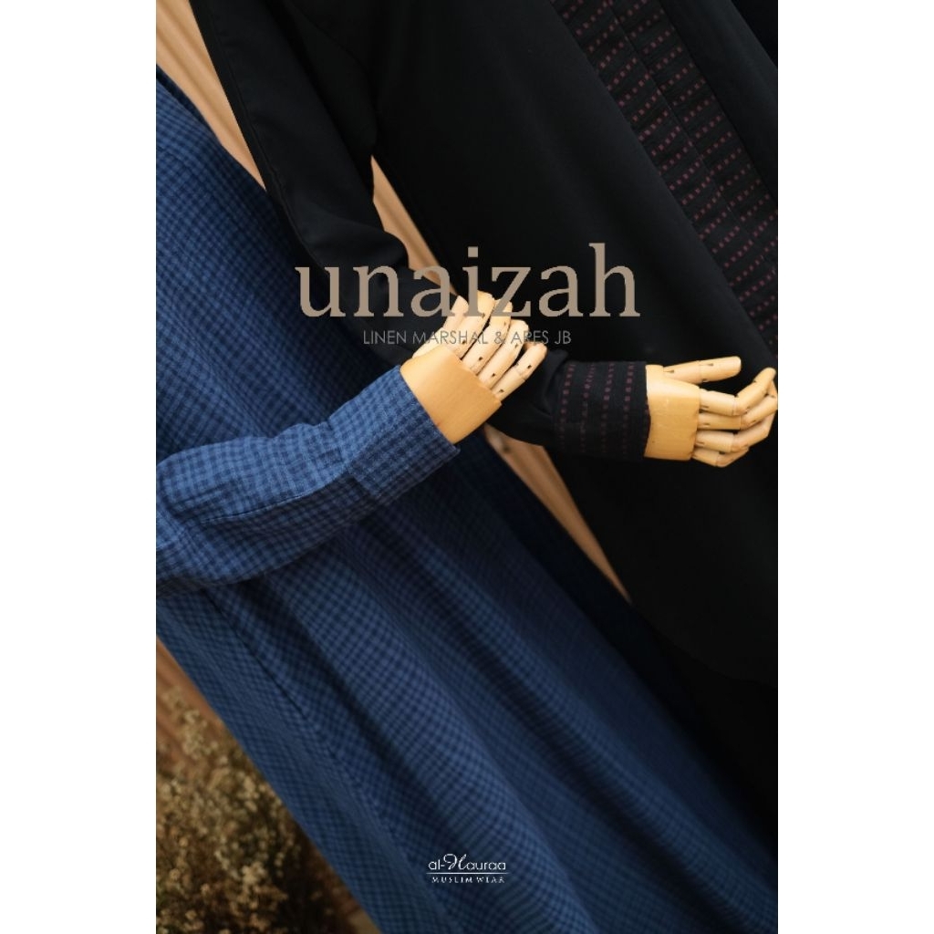 Gamis UNAIZAH Abaya Jetblack AL-HAURAA