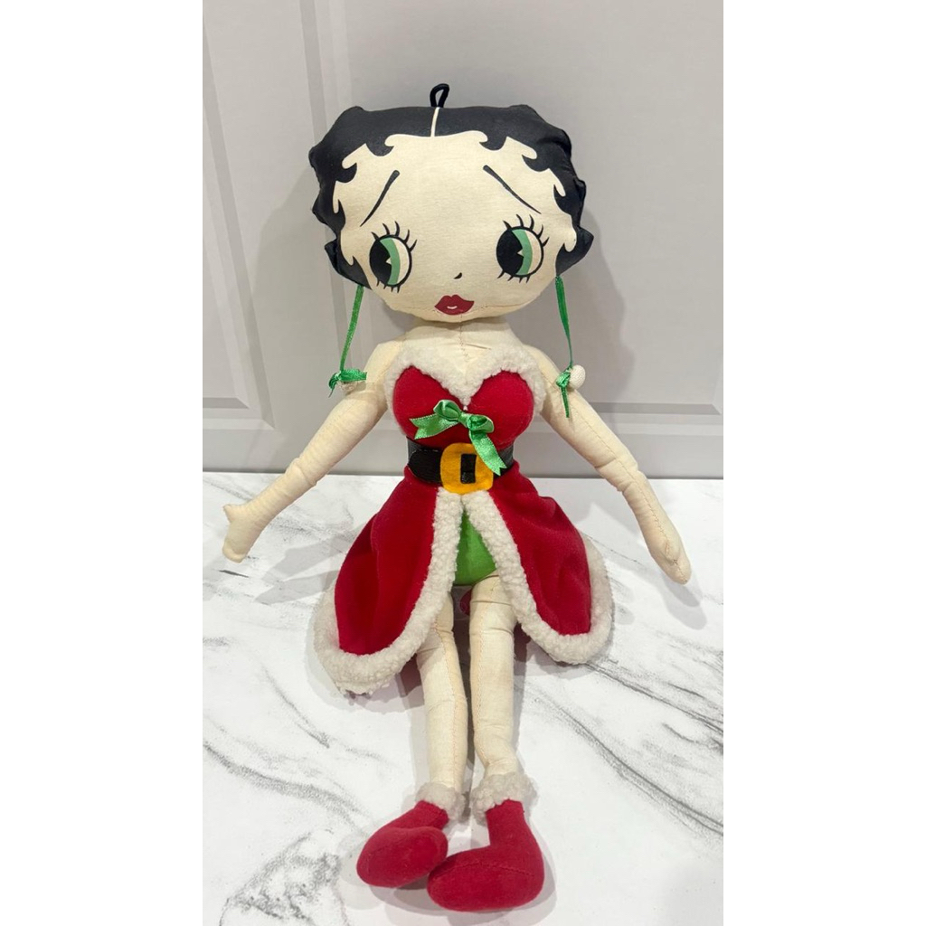 Boneka Plushie Vintage Betty Boop Santa Betty Kellytoy Betty Boop
